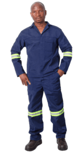 Vulcan Econo Navy Polycotton 2-Piece Conti Suit With Reflective Tape