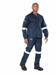 Vulcan Standard D59 Flame & Acid Retardant Jacket Sasol Spec - Navy Blue