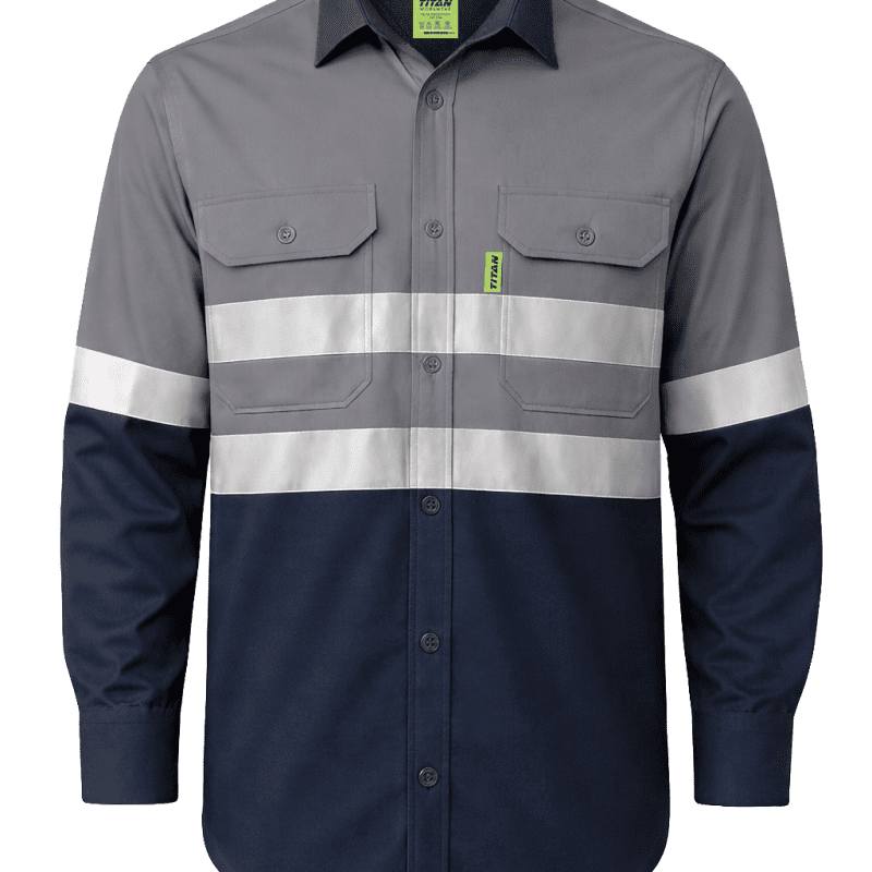 Titan Vented Reflective Mining Shirt