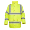 Hi-Viz Reflective Safety Parka Jacket - Lime