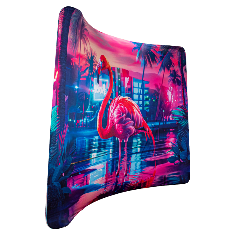 Curved Fabric Wall 2960 x 2300