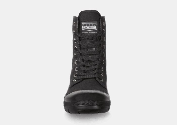 Patriot Black Canvas Combat Boot - Image 2