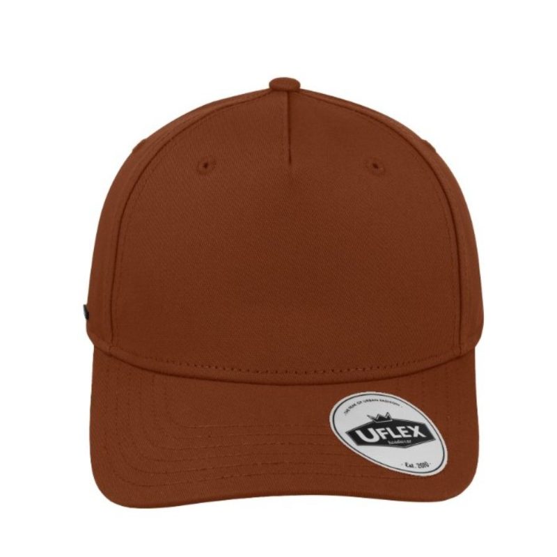 Uflex 5P Curved Peak Snapback Rust