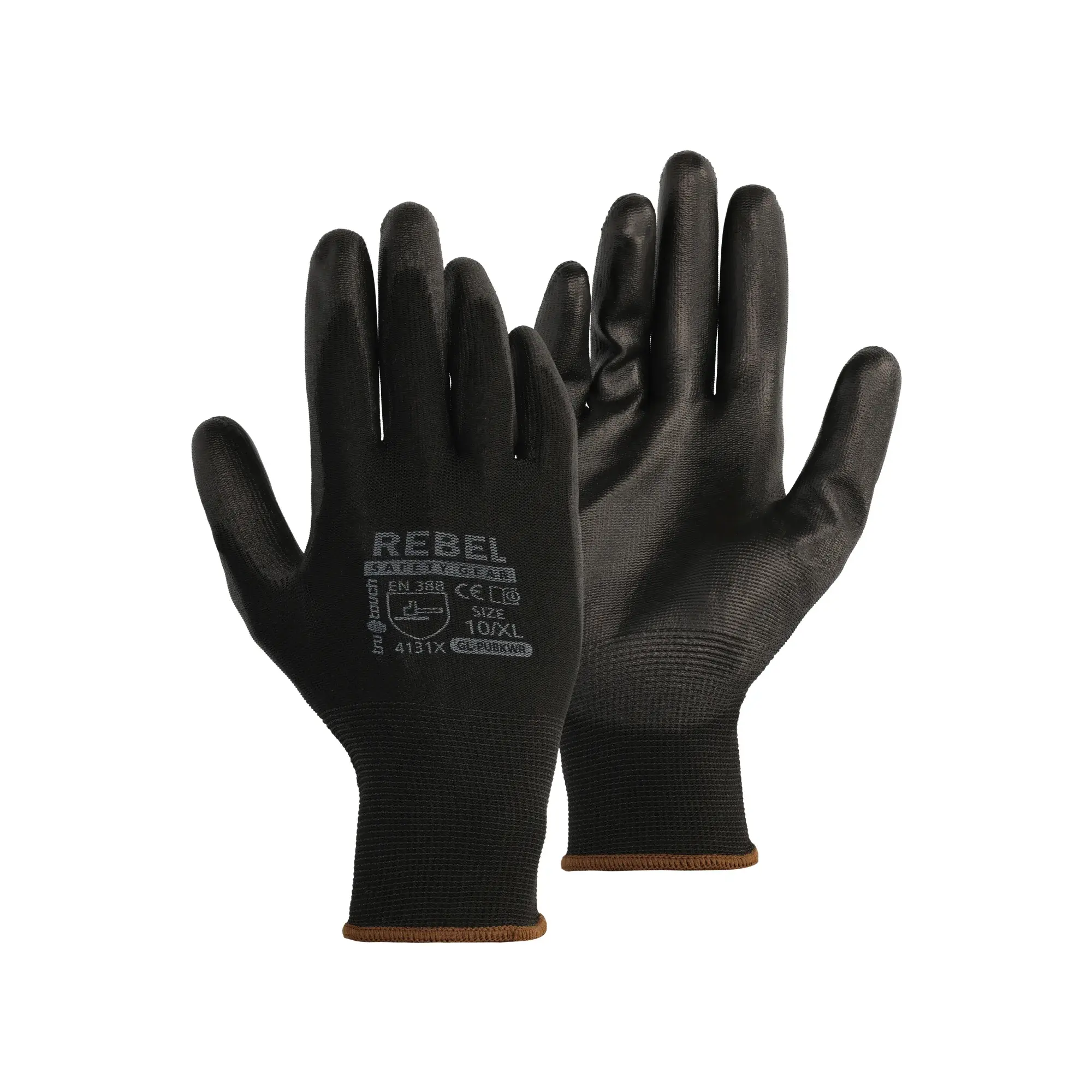 Dipped-Black-PU-Gloves-Front-Back-Tru-Touch-Rebel