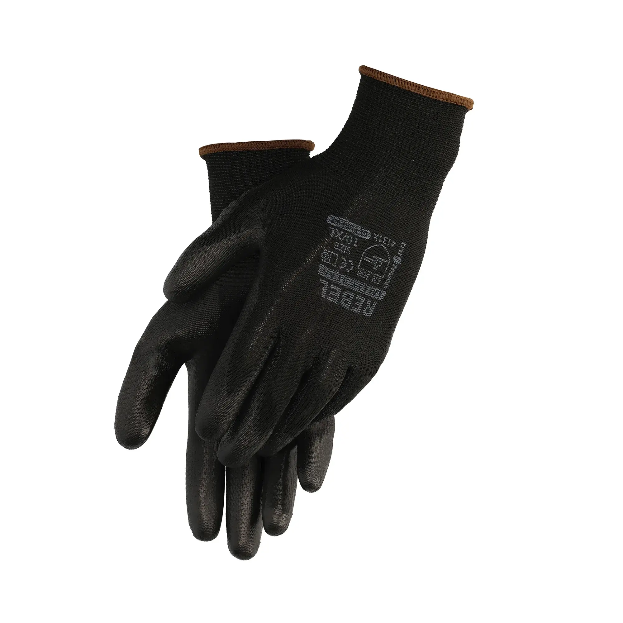 Dipped-Black-PU-Gloves-Top-Bottom-Tru-Touch-Rebel